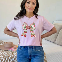 Strawberry Bow K's Crafty Vibes Co.