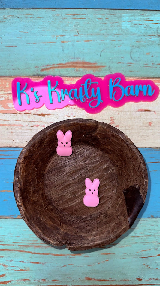 Silicone Focal Bead- Pink peep K's Krafty Barn