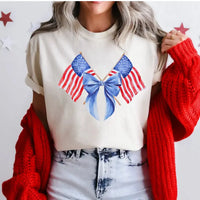 Double American Bow Flag K's Crafty Vibes Co.