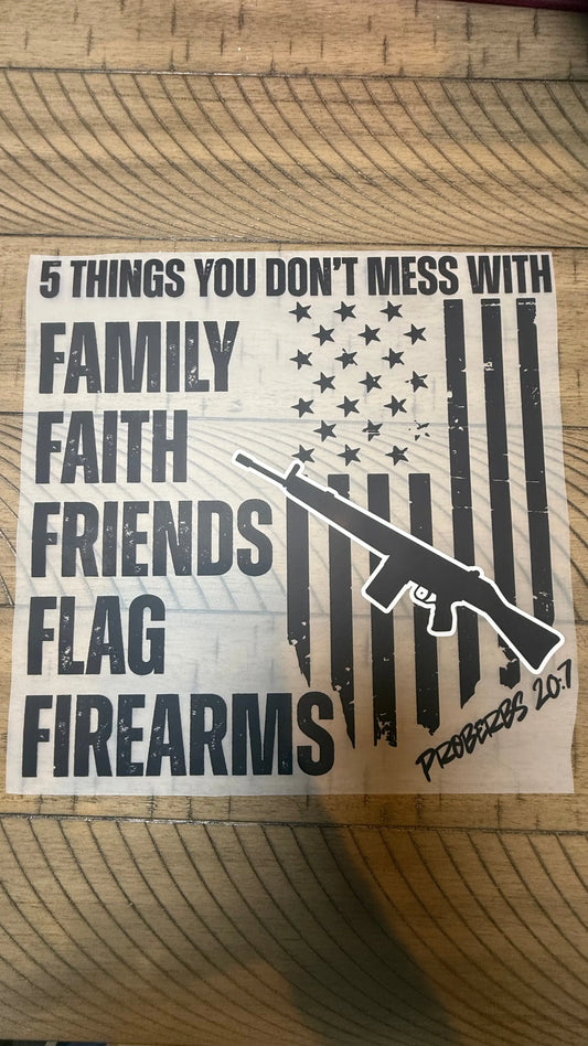 5 things you don't mess with K's Crafty Vibes Co.