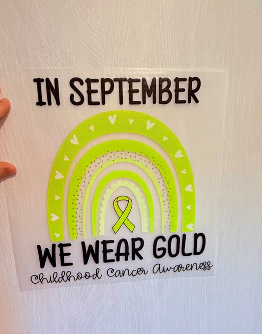 In September we wear gold