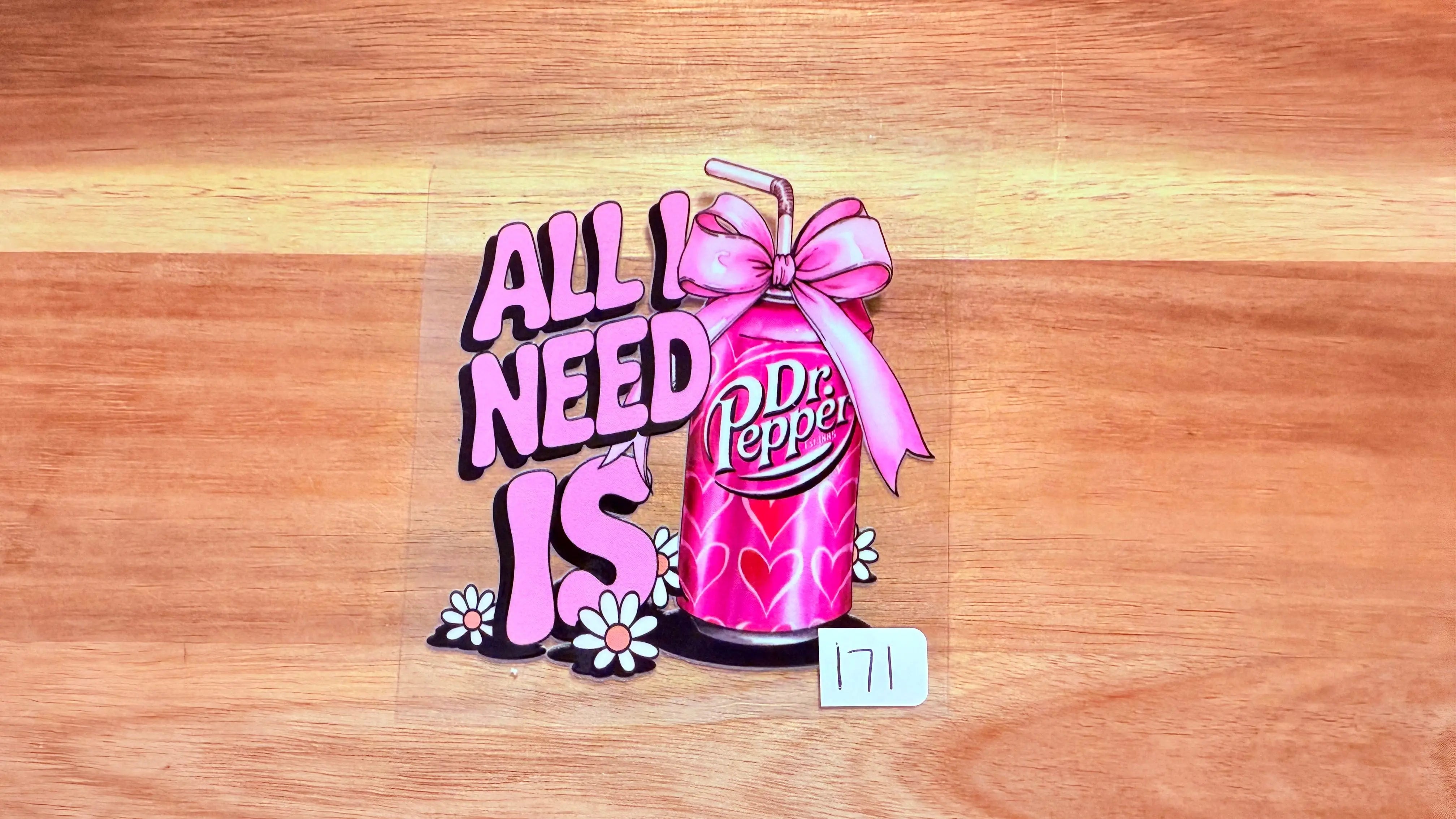 #171 All I need is Dr P- flowers and a bow K's Krafty Barn