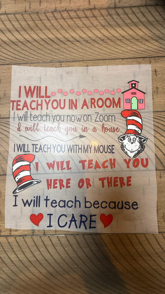 I will teach you In a room