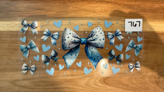 #767 Blue Bows