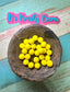 Wholesale 15mm Solid Silicone Beads- Sunshine Yellow