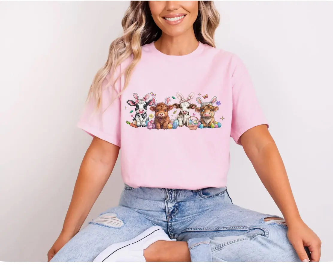 Easter Cute Cows K's Crafty Vibes Co.