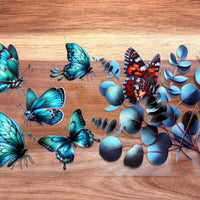 #379 Green butterflies K's Krafty Barn