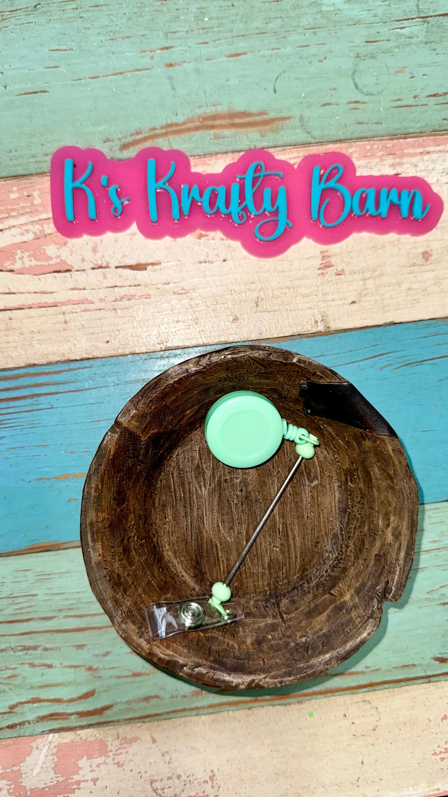 Beadable Bar Badge Reels K's Krafty Barn