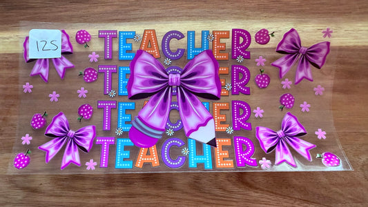 #125 Teacher with bows