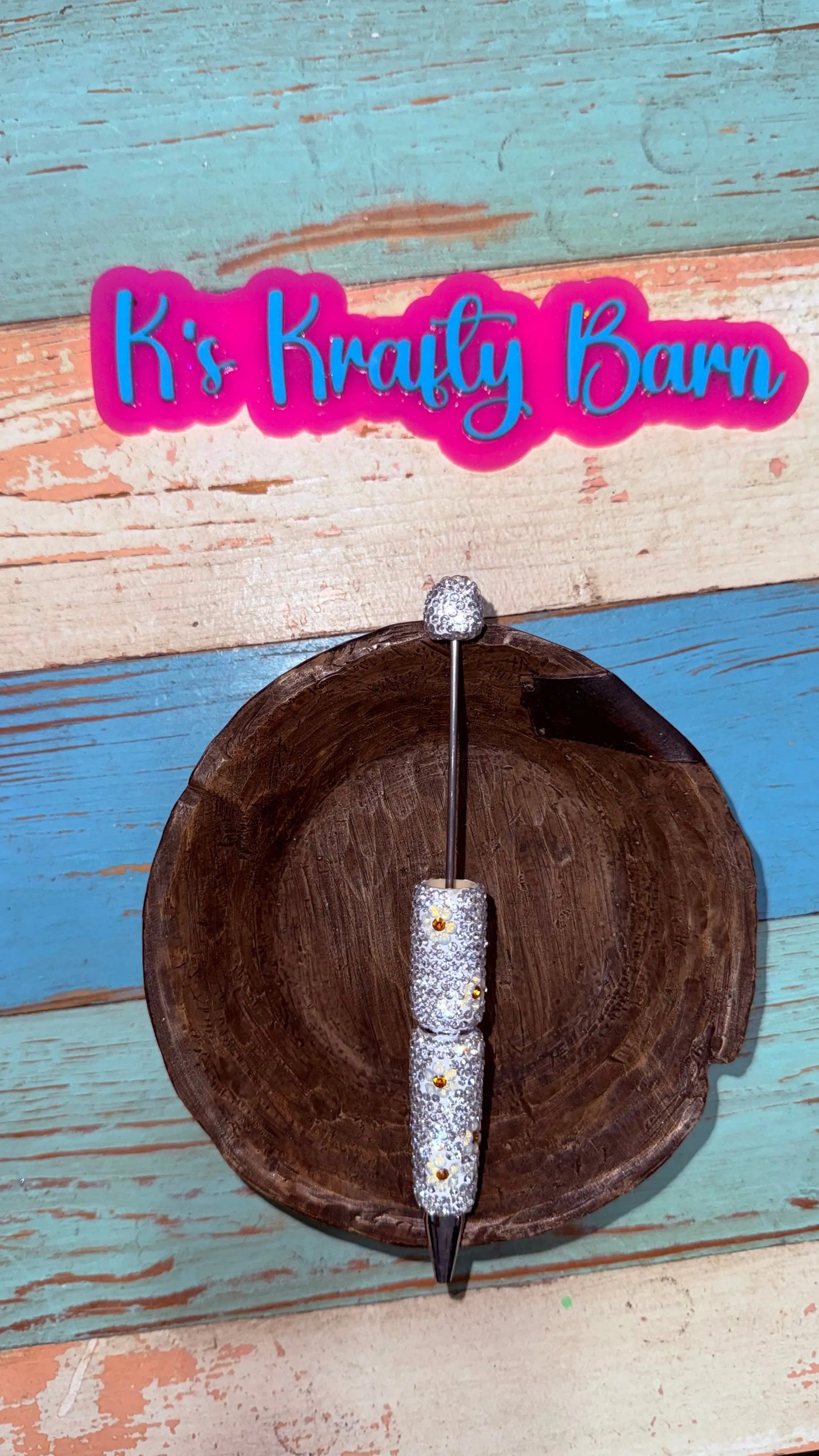 Beadable Pens-Rhinestone Super Blingy “Fancy” K's Krafty Barn