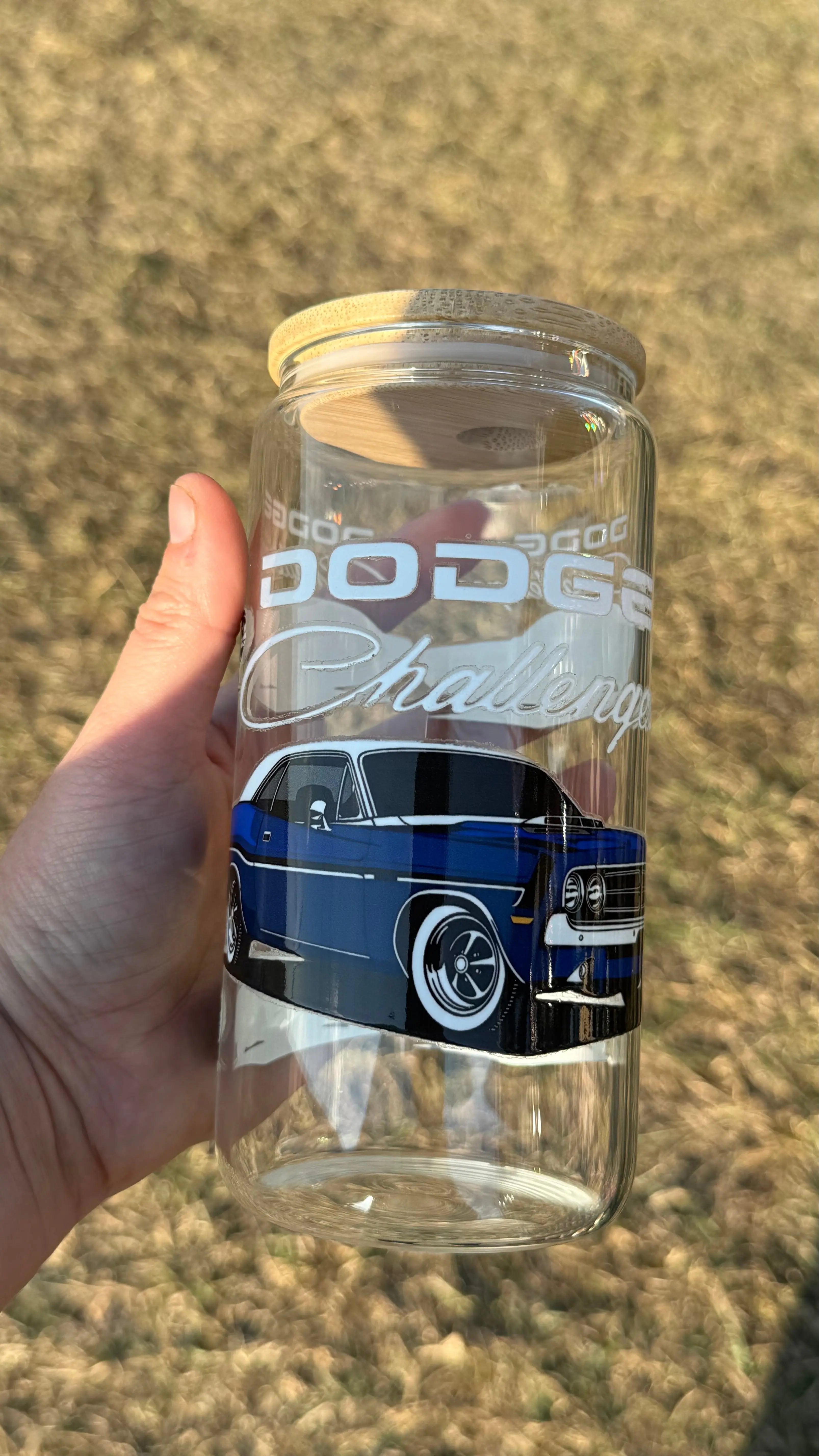 Challenger 16oz Glass Libby K's Crafty Vibes Co.