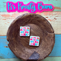 Silicone Focal Bead- In my autism Mom era K's Krafty Barn
