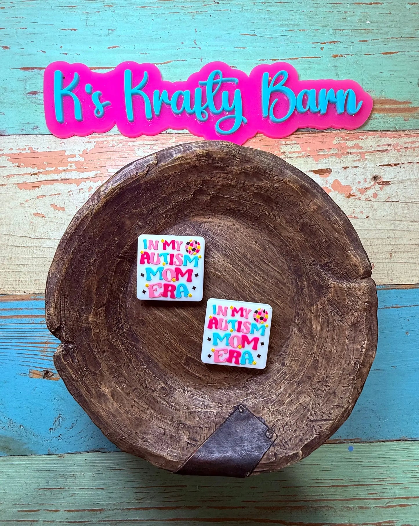 Silicone Focal Bead- In my autism Mom era K's Krafty Barn