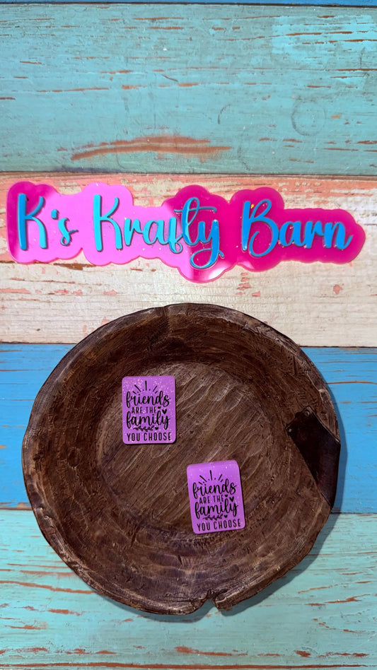 Silicone Focal Bead- Family you choose K's Krafty Barn