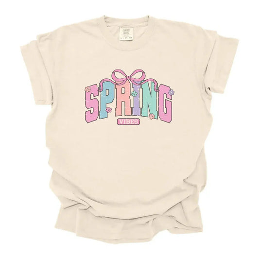 Spring Vibes Shirt | Cute Spring Graphic Tee K's Krafty Barn