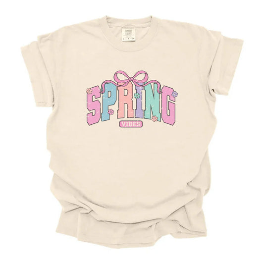 Spring Vibes Shirt | Cute Spring Graphic Tee