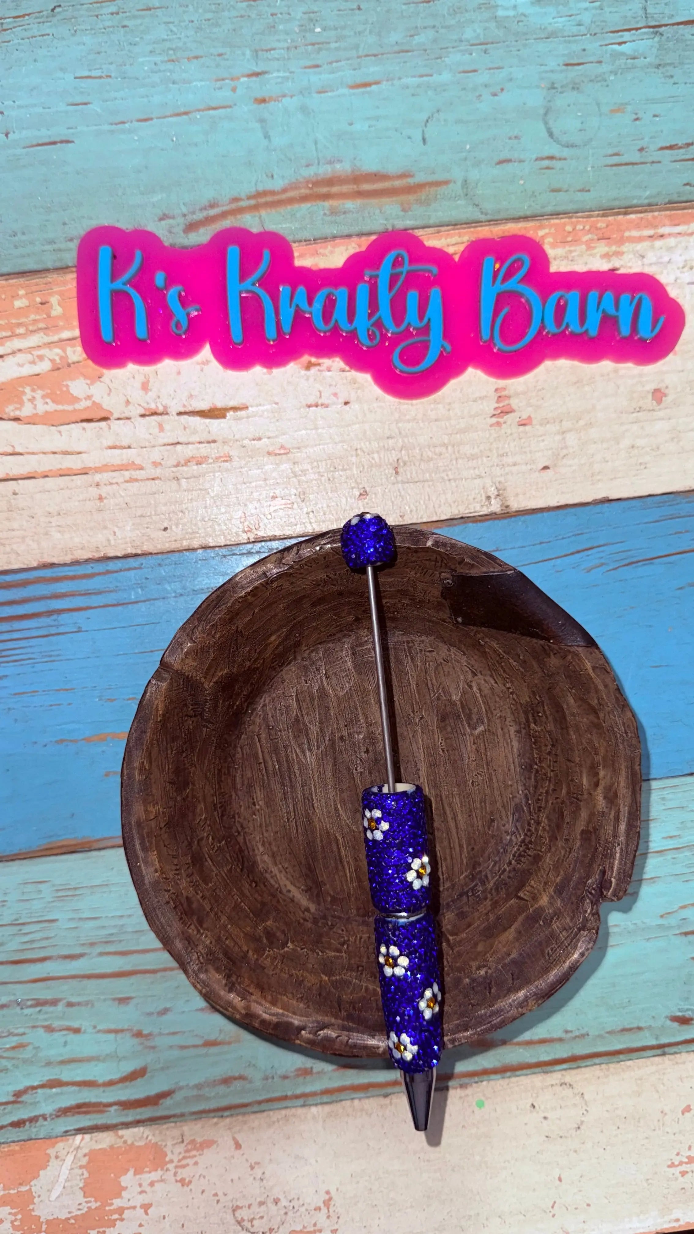 Beadable Pens-Rhinestone Super Blingy “Fancy” K's Krafty Barn