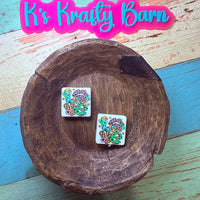 Silicone Focal Bead- LOVE drip K's Krafty Barn