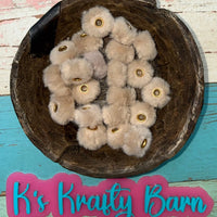 20mm Fluffy Spacers for beadable items-10 pack K's Krafty Barn