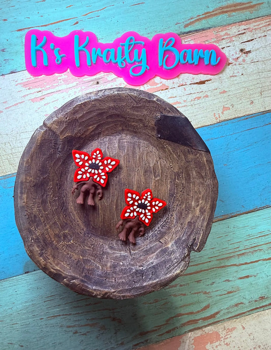 Silicone Focal Bead- Stranger flower K's Krafty Barn