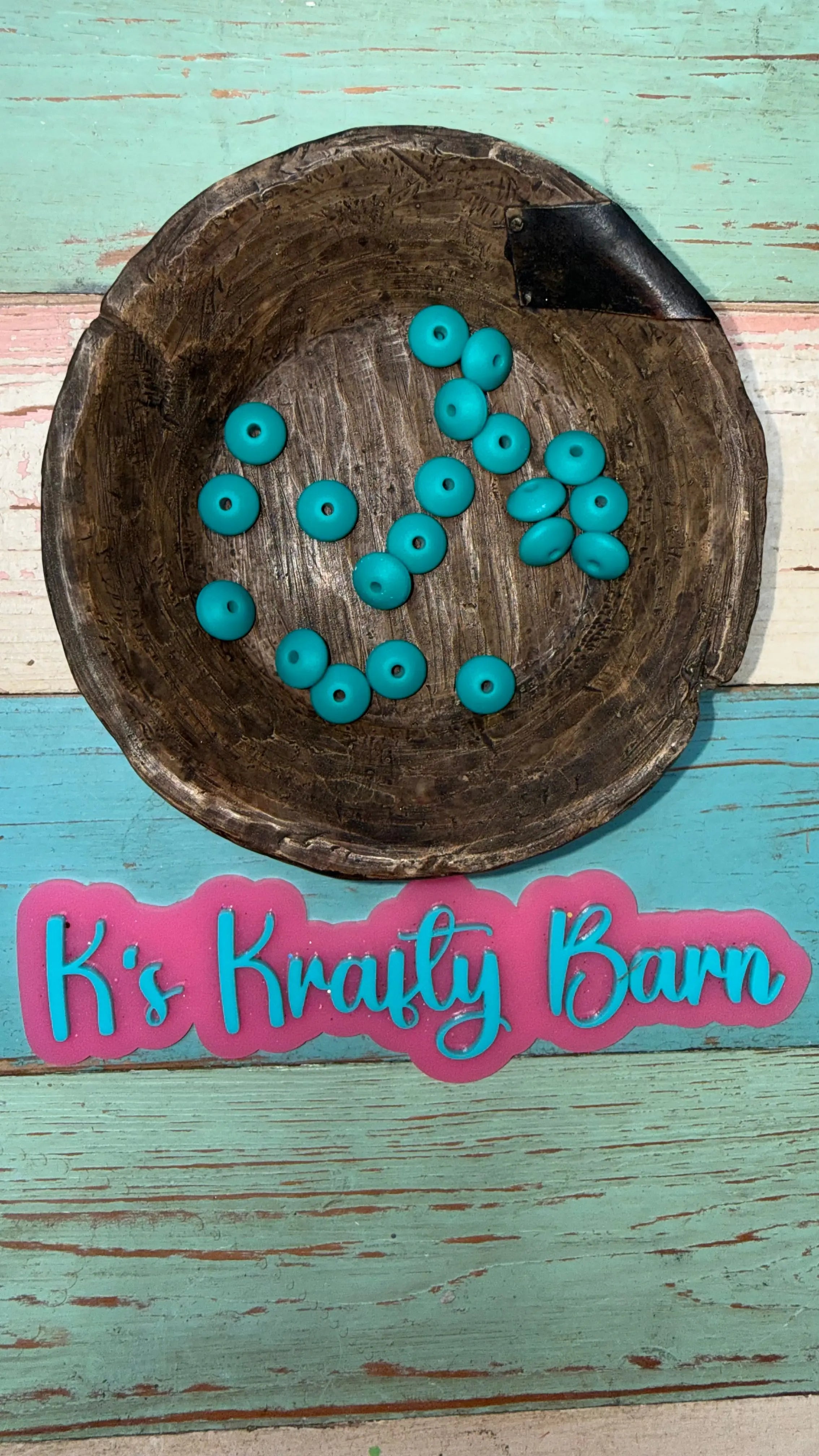 12mm Silicone Lentil spacers for beadable items-20pk K's Krafty Barn