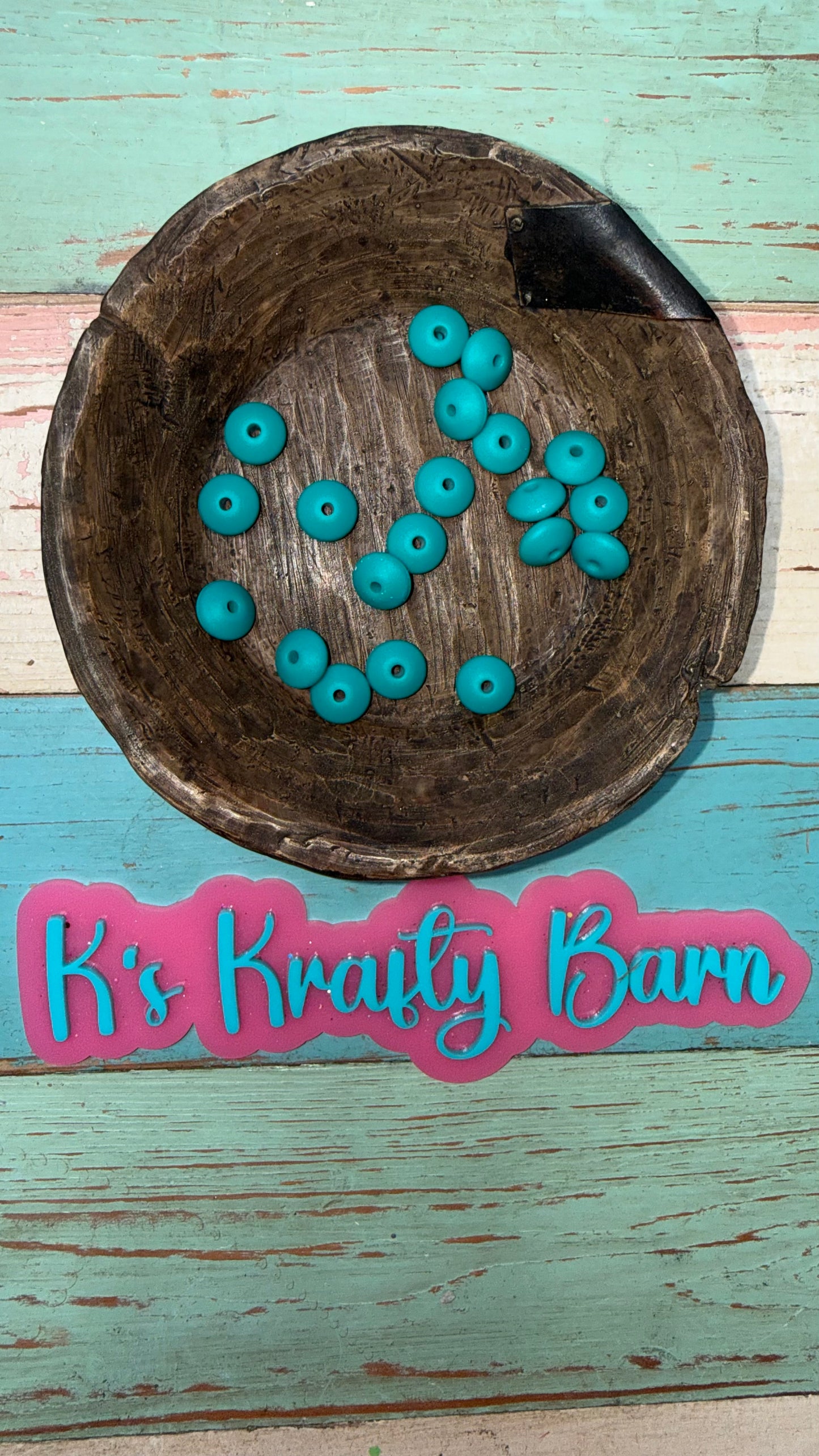 Wholesale 12mm Silicone Lentil spacers for beadable items-20pk