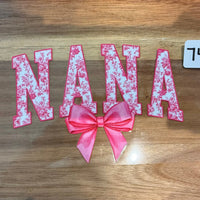 #747 Nana with pink bow K's Krafty Barn