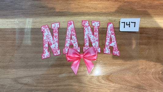 #747 Nana with pink bow