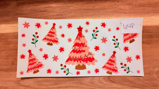 #648 Pink Christmas Trees K's Krafty Barn