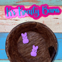 Silicone Focal Bead- Purple peep K's Krafty Barn