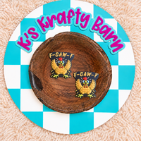 F-Caw-F Sassy Chicken Silicone Focal Bead