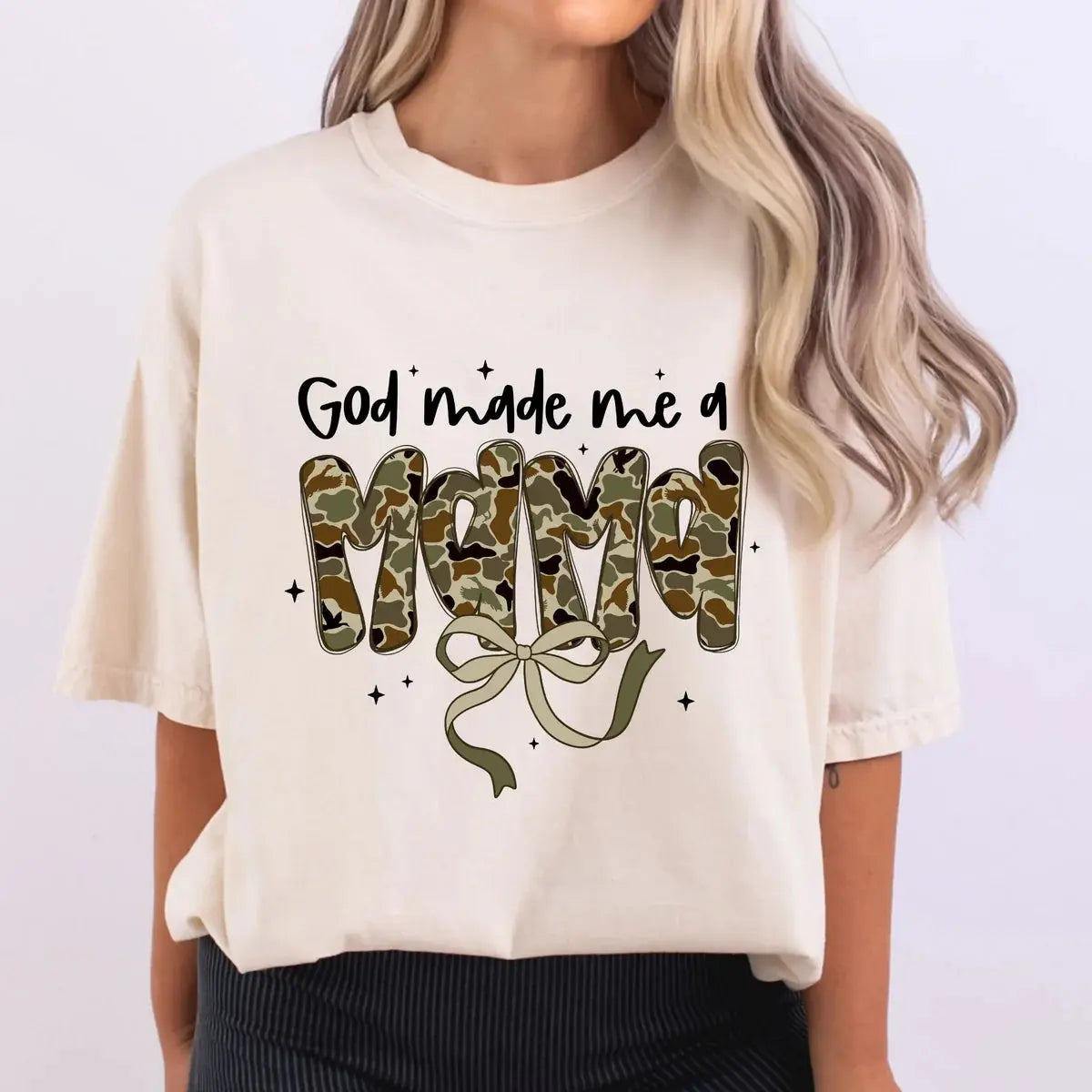 God Made Me A Mama Christian Mom Shirt K's Krafty Barn