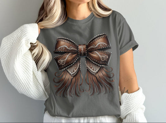 Leather bow