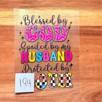 #194 Blessed by God Spoiled by my husband K's Krafty Barn