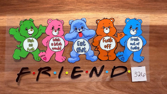 #326 Care Bears Bad FRIENDS K's Krafty Barn