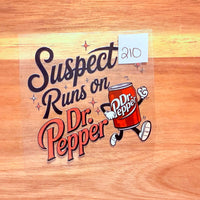 #210 Suspect runs on Dr P-decal K's Krafty Barn