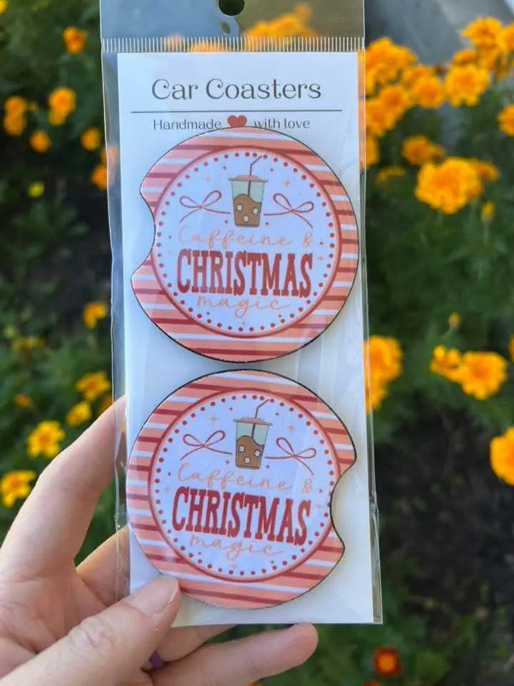 Car Coasters- choose your design. K's Krafty Barn