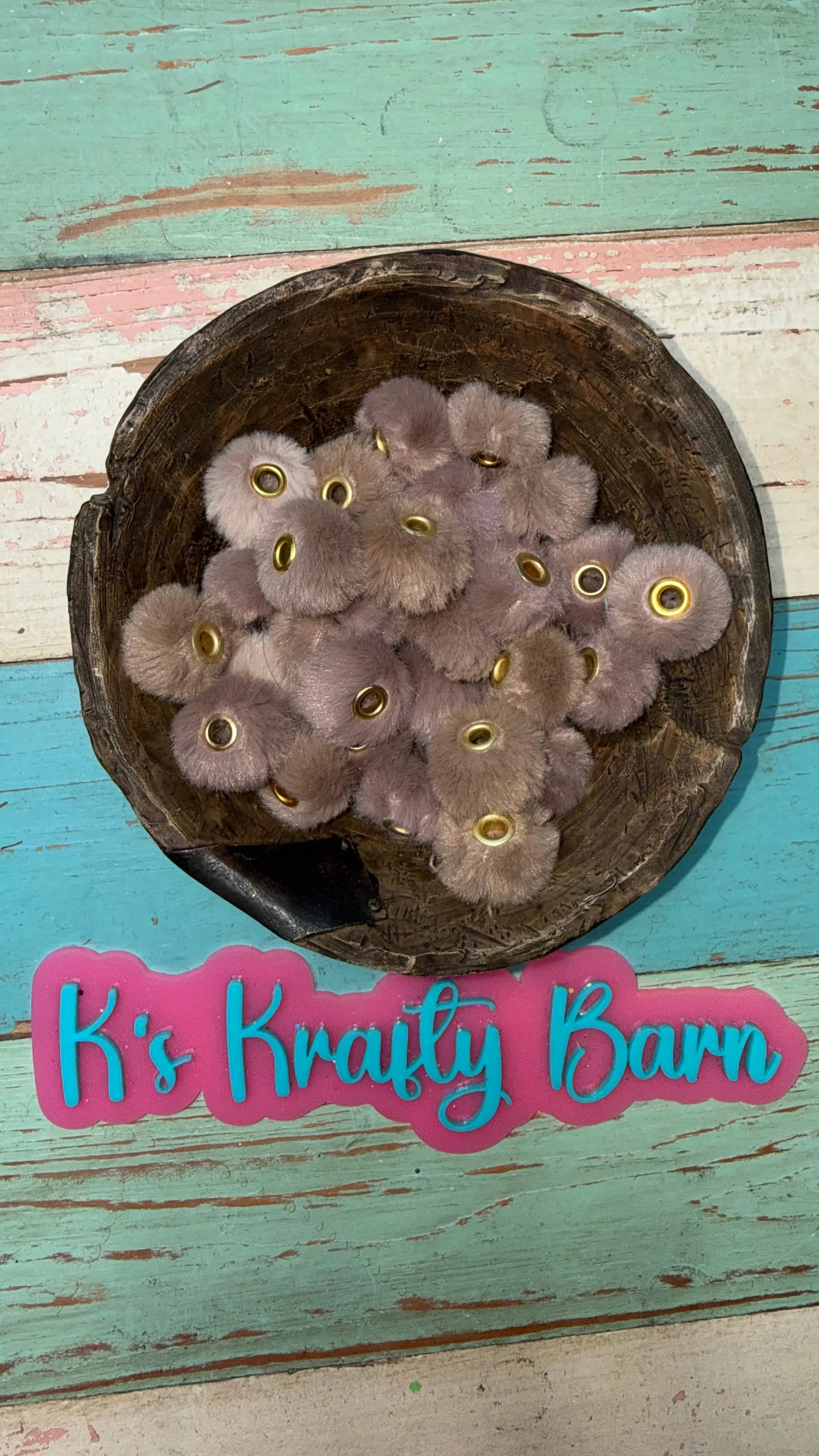 20mm Fluffy Spacers for beadable items-10 pack K's Krafty Barn