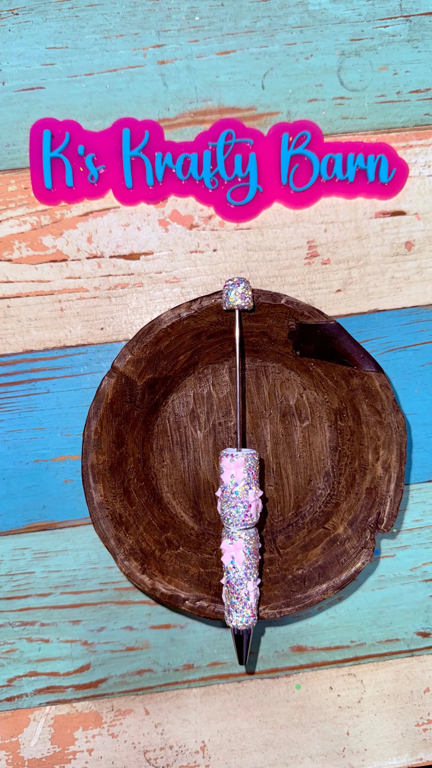 Beadable Pens-Rhinestone Super Blingy “Fancy” K's Krafty Barn