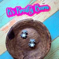 Silicone Focal Bead- 3D Raccoon K's Krafty Barn