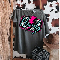 Howdy Cowhide Bolt Pink K's Crafty Vibes Co.