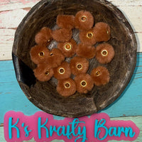 20mm Fluffy Spacers for beadable items-10 pack K's Krafty Barn