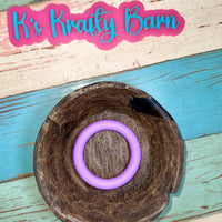 65mm Silicone Round Ring- solid colors K's Krafty Barn
