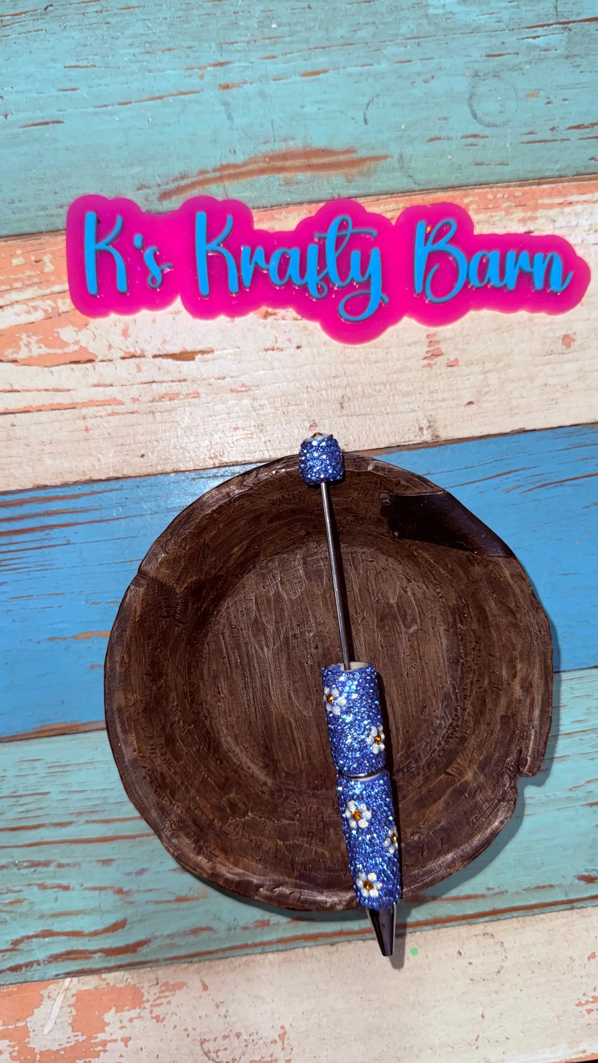 Beadable Pens-Rhinestone Super Blingy “Fancy” K's Krafty Barn
