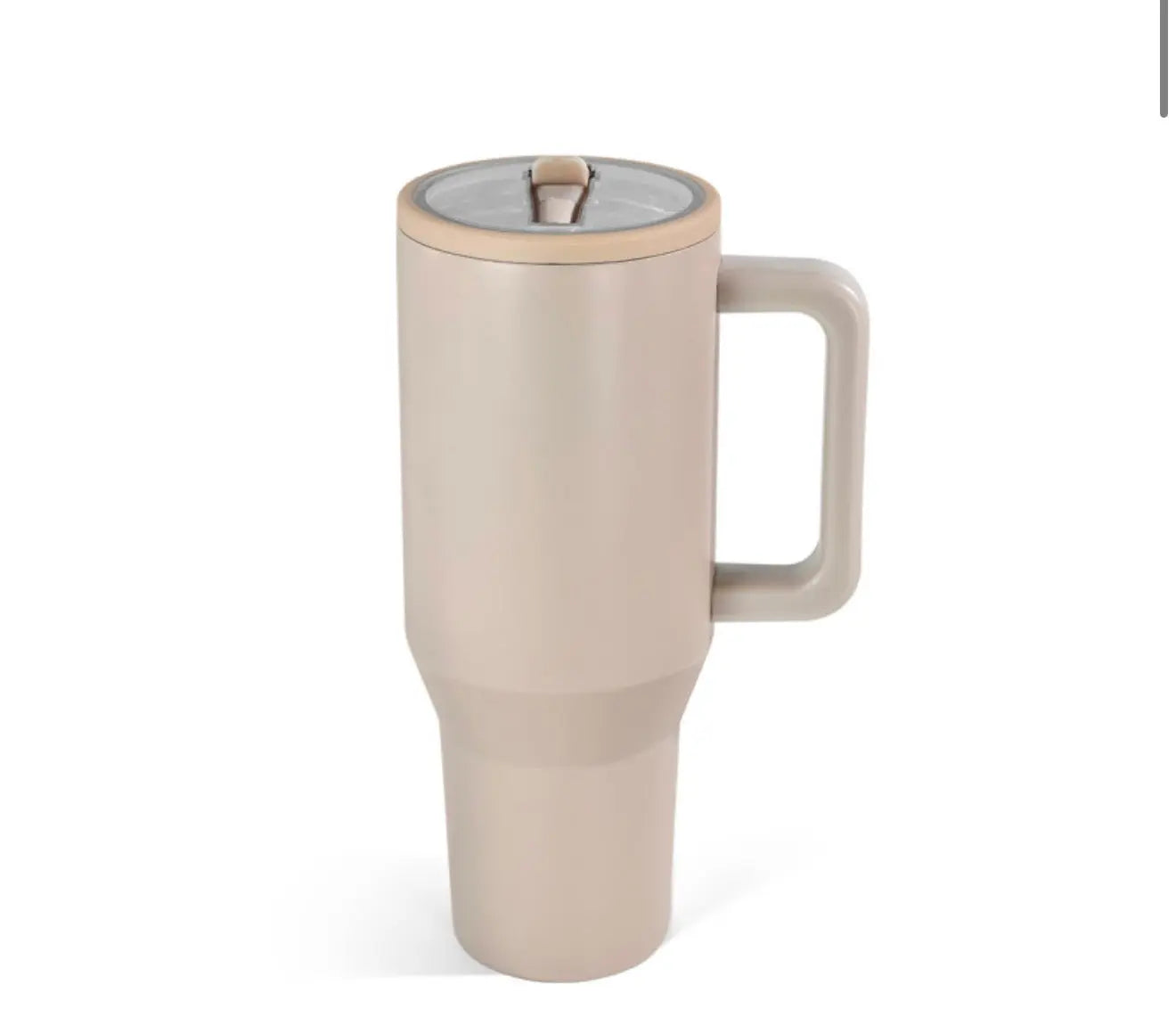 40oz Powder Coated Tumbler with Handle, Rubber Bottom & Leakproof Lid | Stainless Steel Insulated Cup K's Krafty Barn