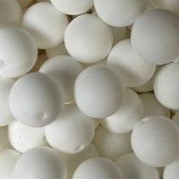 15mm Solid Silicone Beads-White K's Krafty Barn