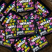 EXCLUSIVE Silicone Focal Bead- You Know What God Left out- Black