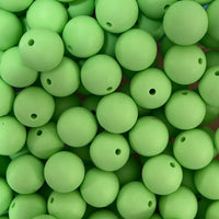 15mm Solid Silicone Beads- Mint K's Krafty Barn