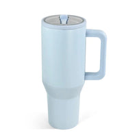 40oz Powder Coated Tumbler with Handle, Rubber Bottom & Leakproof Lid | Stainless Steel Insulated Cup K's Krafty Barn