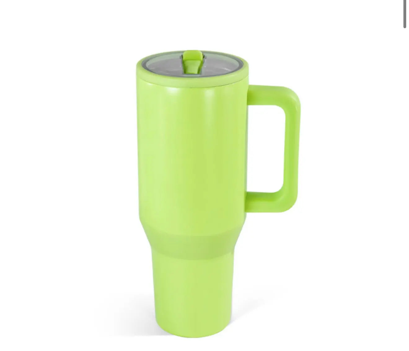 40oz Powder Coated Tumbler with Handle, Rubber Bottom & Leakproof Lid | Stainless Steel Insulated Cup K's Krafty Barn